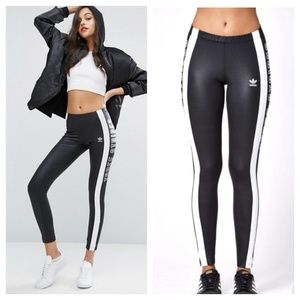 adidas wet look leggings